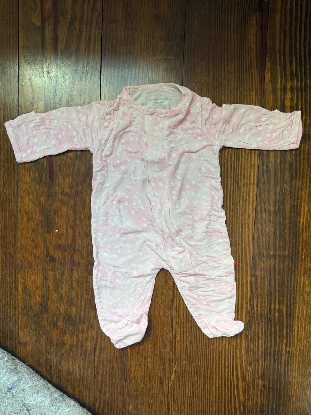 Magnetic Me Pink Baby Footed Pajamas